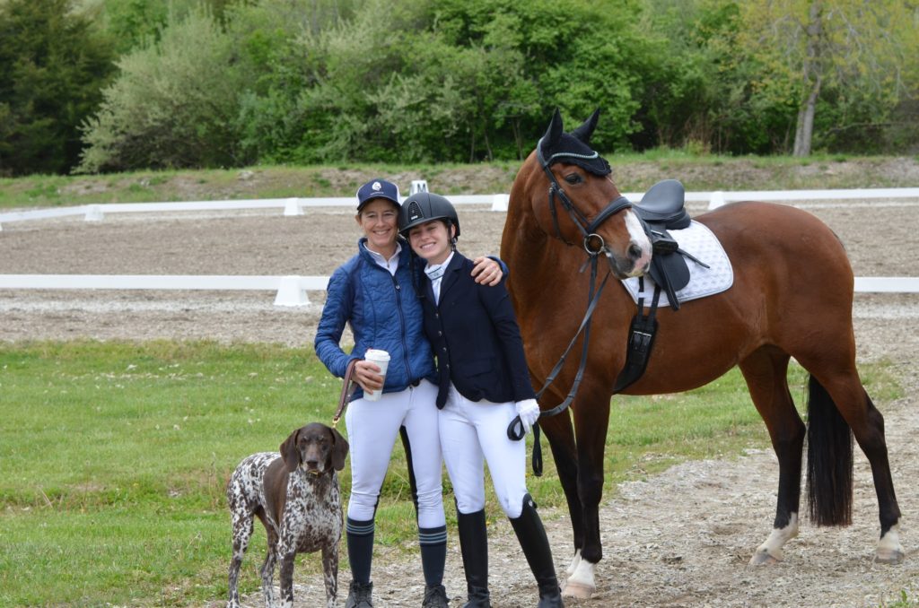 Alison and Emily Dodd with ZaZa - Photo by Leah Borders